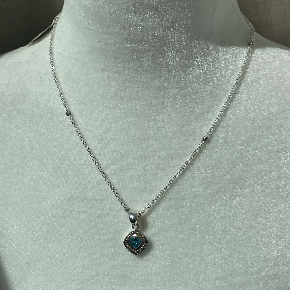 Rittenhouse  Swiss Blue Topaz Pendant Necklace from Lagos - Picture 6 of 12